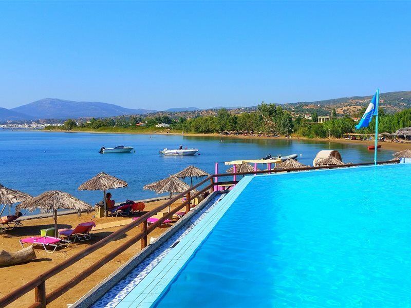 Venus Beach Hotel Bungalows Néa Sztíra Kültér fotó